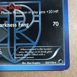 Pokemon Umbreon Team Plasma 64/116 2013 plasma freeze deck exclusive - Image 4