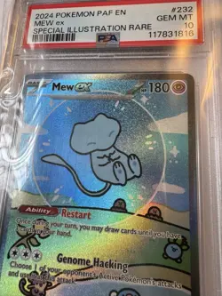 Pokemon 2024 Bubble Mew EX Paldean Fates #232/091 Sir PAF PSA 10 Gem Mint - Image 1