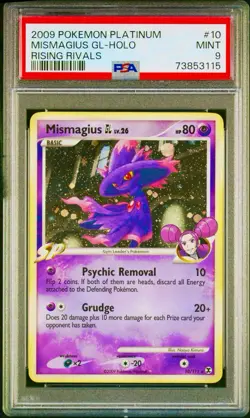 Mismagius GL 10/111 Rising Rivals Holo Pokemon 2009 PSA 9 - Image 1