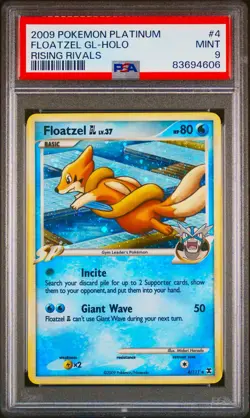 Floatzel GL 4/111 Rising Rivals Holo Pokemon 2009 PSA 9 - Image 1