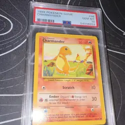 Pokemon 1999 Base Set Charmander #46/102 PSA 10 GEM MT Regular Common English - Image 1
