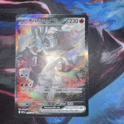Pokemon Reshiram EX Full Art Holo Ultra Rare 230 HP 166/086 Blazing Burst Slash - Image 2
