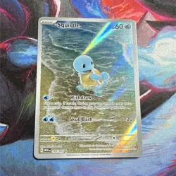 Pokemon Squirtle 170/165 Sv: Scarlet & Violet 151 Illustration Rare Holo 2023 - Image 1