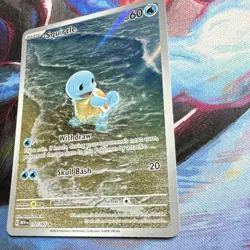 Pokemon Squirtle 170/165 Sv: Scarlet & Violet 151 Illustration Rare Holo 2023 - Image 3