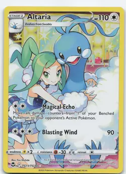 Altaria TG11/TG30 Rare Holo SWSH12: Silver Tempest Trainer Gallery NM Pokemon - Image 1