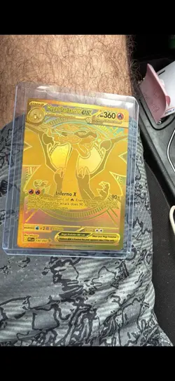 Pokemon Mega Charizard X ex Gold 130/094 Hyper Rare Phantasmal Flames Near Mint - Image 3