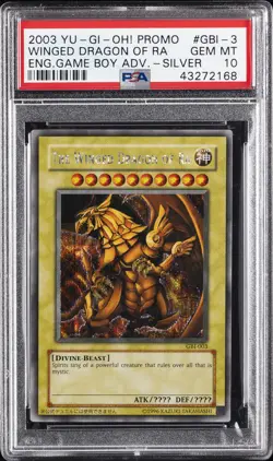 2003 YU-GI-OH! PROMO #003 THE WINGED DRAGON OF RA PSA 10 - Image 1