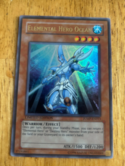 Yugioh- Elemental Hero Ocean - Ultra Rare - Limited - JUMP-EN013 - EX - Image 1