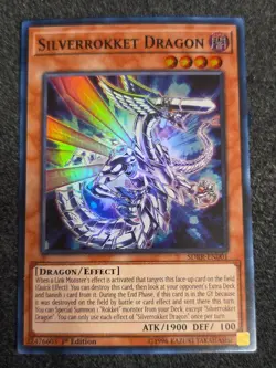 Silverrokket Dragon - SDRR-EN001 - Super Rare - 1st Edition x1 - VLP - Image 1