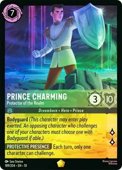 Prince Charming Protector 189/204 Whispers In the Well Cold Foil DISNEY LORCANA - Image 1