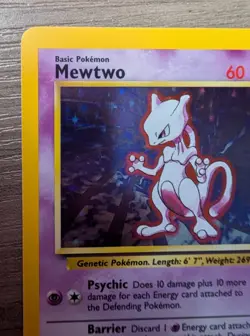 Mewtwo 10/102 Base Set Unlimited Holo Rare 1999 Pokemon TCG Card NM/LP - Image 2