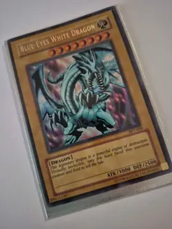 BLUE EYES WHITE DRAGON *** ULTRA RARE ORIGINAL (MP) YUGIOH! Yu-Gi-Oh! Card - Image 3