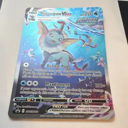 Pokemon Vaporeon VMAX SWSH182 Promo Sword & Shield Holo Vmax OVERSIZED CARD - Image 1