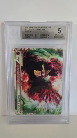 Ho-Oh Legend Top Holo 111/123 HG SS 2010 Vintage Pokemon Card BGS 5 Excellent - Image 1