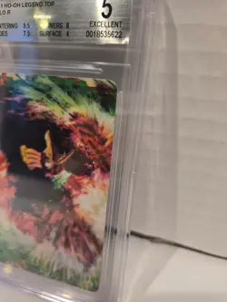 Ho-Oh Legend Top Holo 111/123 HG SS 2010 Vintage Pokemon Card BGS 5 Excellent - Image 3
