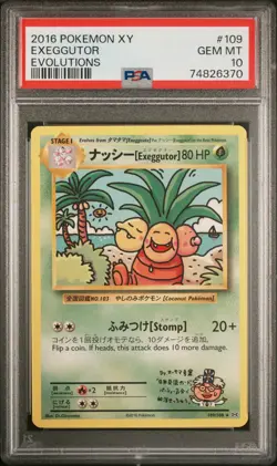 PSA 10 Grading Card Pokemon XY EVOLUTIONS - EXEGGUTOR #109 - Image 1