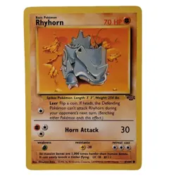 Rhyhorn 61/64 Jungle Set 1999 Pokemon Card Non Holo NM - Image 1
