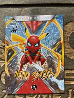 Iron Spider Oversized 2025 Pokemon Pikachu Heroes & Villains Collectible Card - Image 1