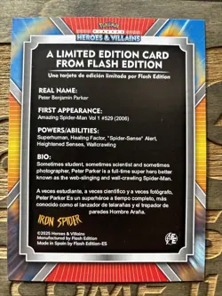 Iron Spider Oversized 2025 Pokemon Pikachu Heroes & Villains Collectible Card - Image 2