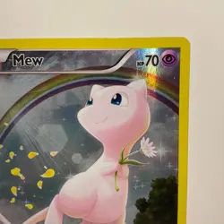 Pokemon TCG Card 2016 Mew XY110 Holo Holographic Black Star Promo NM-LP - Image 4