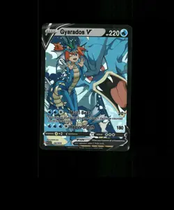 FAN-ART READ DESCRIPTION BELOW HOLO Gyarados Card Gyarados Pokemon Card p1 - Image 1