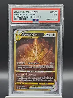 PSA 9 MINT Arceus VSTAR Secret Crown Zenith #GG70 Pokemon Card TCG - Image 2