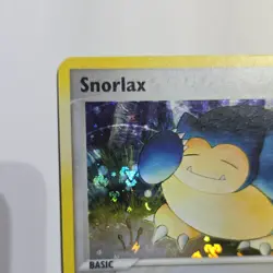 Pokemon TCG Snorlax Holo 90 HP Basic Card 15/112 2004 English Card Stock - Image 2