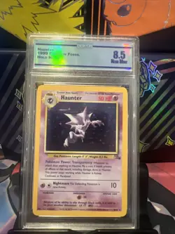 Grade 8.5 Mint ⭐Haunter 6/62 1999 Fossil Set HOLO RARE Pokemon Card - Image 1