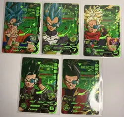 UM5-SCP Full Complete of 5 Son Goku Super Dragon Ball Heroes Trading Card CP NM - Image 1