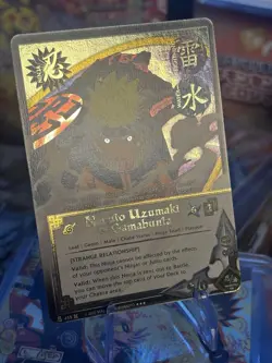 Naruto Collectible Card Game Naruto Uzumaki & Gamabunta Foil Ninja Card - Image 2