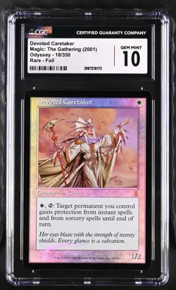 DEVOTED CARETAKER Odyssey Foil Rare CGC 10 MTG [Nostalgium] - Image 1