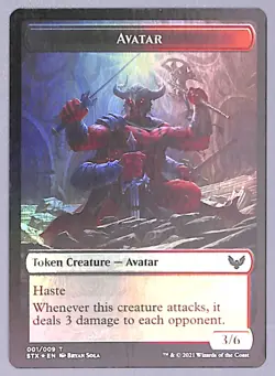Avatar // Fractal - Foil - Double-sided Token - #1 / 3 - Strixhaven: (STX) MTG - Image 1