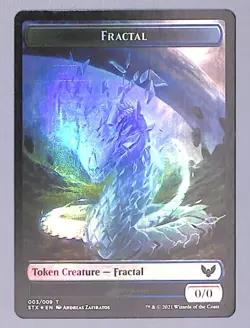 Avatar // Fractal - Foil - Double-sided Token - #1 / 3 - Strixhaven: (STX) MTG - Image 2