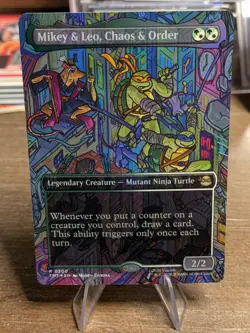 Mikey & Leo, Chaos & Order (Borderless) Teenage Mutant Ninja Turtles Full Foil - Image 3