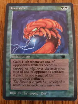 Magic the Gathering Antiquities Powerleech 94 NM/NP SO - Image 1