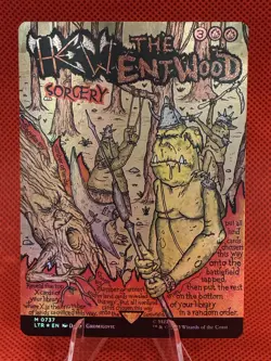 Hew the Entwood (Borderless Poster) (Foil) 737 MTG NM - ltr - Image 1