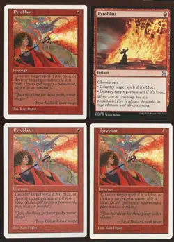 4x Pyroblast Uncommon Ex 5th Edition Eternal Masters Playset Magic the Gathering - Image 1