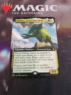 Mtg. Yasharn, Implacable Earth. Extended Art. Zendikar Rising. Pack Fresh - Image 1