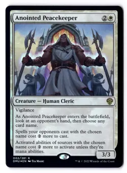 Anointed Peacekeeper NM* FOIL Dominaria United ENGLISH 002/281 mtg -UnltdCards - Image 1