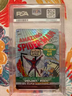 2025 MTG MARVEL'S SPIDER-MAN #0232 AMAZING SPIDER-MAN/PETER PARKER PSA 10 FOIL - Image 2