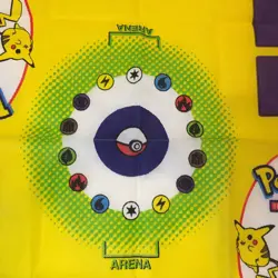 Official POKEMON Play Mat~ Wizards of the Coast Vtg 1999 ~ 2-Player 27" x 26" - Image 3