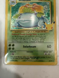 Venusaur 15/102 Base Set Holo Rare 1999 Pokemon TCG English The Pokemon Company - Image 3