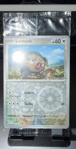 Lechonk 155/198 Scarlet & Violet Sealed Pokemon Center Stamped Promo SEALED - Image 1