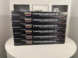Pokemon TCG Cynthia's Garchomp ex Premium Collection Box Lot Of (6) Sealed + New - Image 3