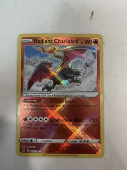 Radiant Charizard 020/159 SV: Paldean Fates Radiant Rare Full Art Holo Pokemon - Image 1