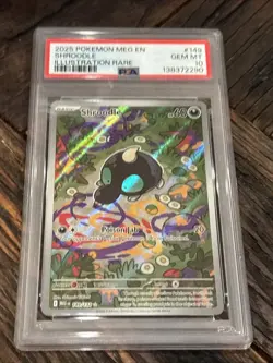 2025 POKEMON MEG EN-MEGA EVOLUTION ILLUSTRATION RARE #149 SHROODLE PSA 10 - Image 1