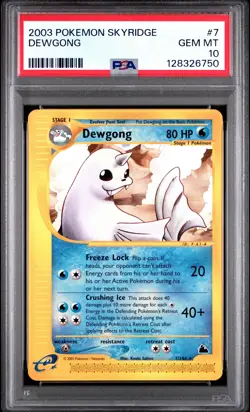 2003 POKEMON SKYRIDGE #7 DEWGONG PSA 10 - Image 1