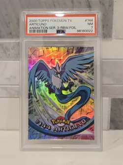Articuno #144 - 2000 Topps Pokemon TV Animation Edition Series 3 (PSA 7) - Image 1