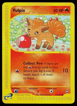 Pokemon Card - Vulpix Aquapolis 116/147 Common - Image 1