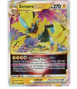 Zeraora VSTAR - Crown Zenith - 055/159 - Pokemon TCG - NM - HOLO - Image 1